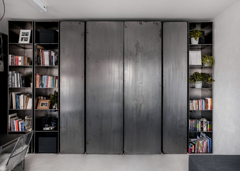 Апартаменты площадью 35 кв.м. в индустриальном стиле