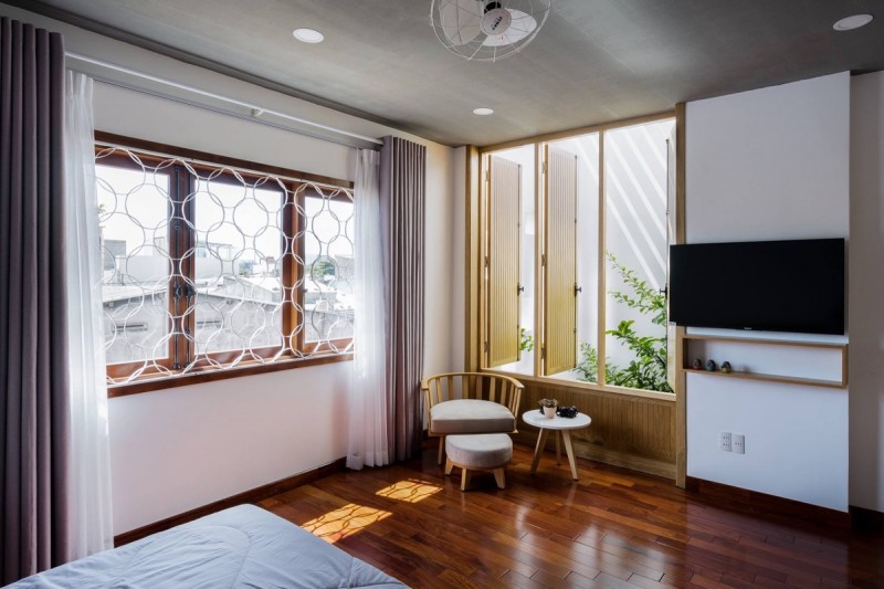 Дизайн тропического дома с внутренним двором в Дананге, Вьетнам