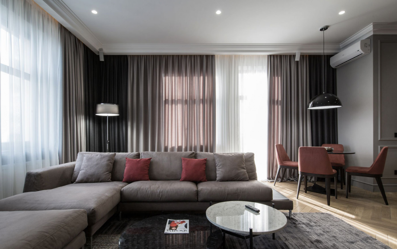 Интерьер современной квартиры в минималистичном  стиле