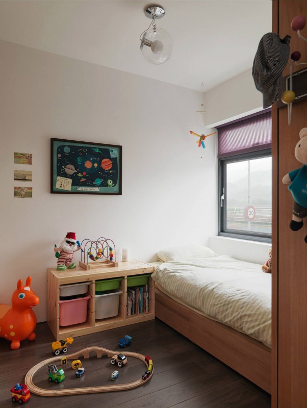 Интерьер уютной семейной квартиры в Тайбэй