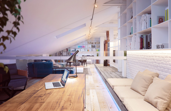 Открытый и яркий лофт Открытый и яркий лофт