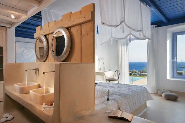 Роскошный отель Mykonos Blu на острове Миконос, Греция