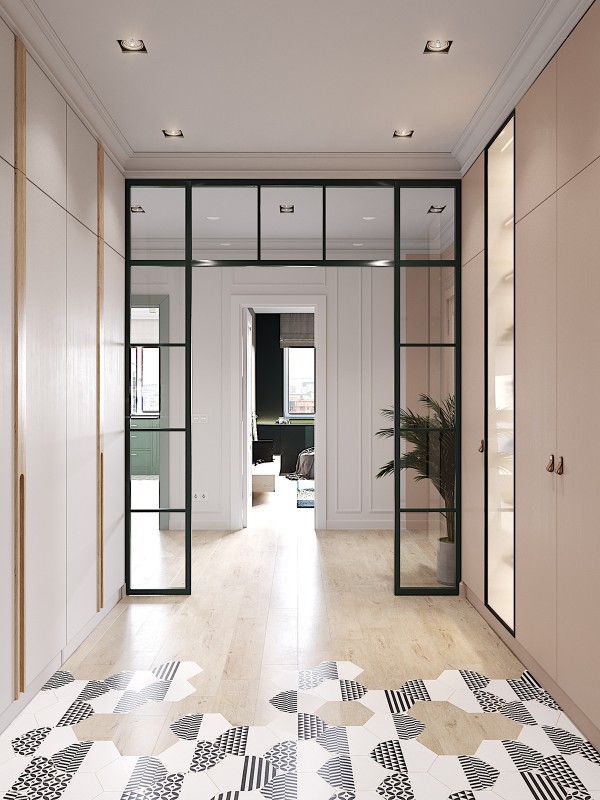 Современная квартира в приятной цветовой гамме с ноткой скандинавского настроения