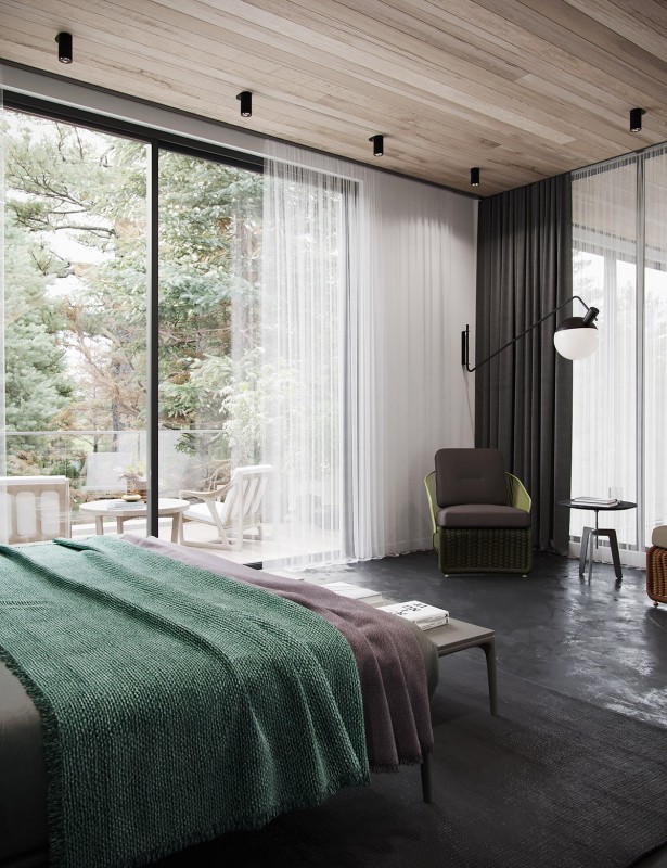 Темный декор с красочными акцентами