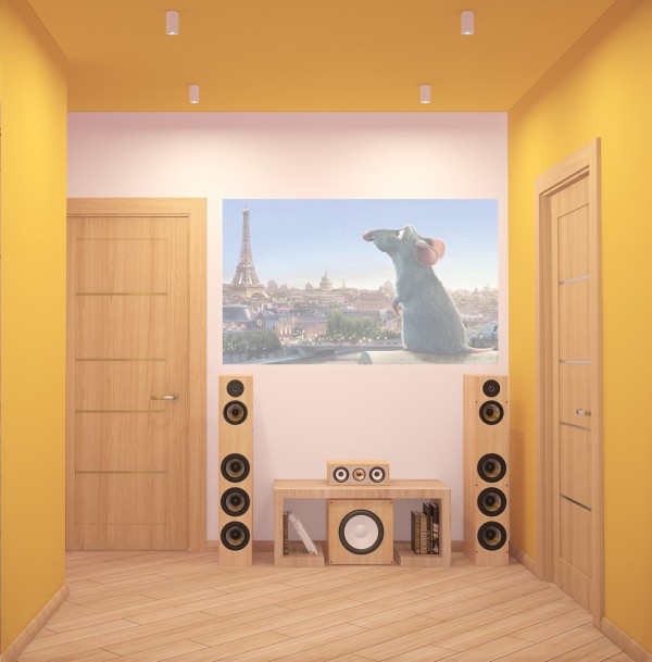 Уютная квартира с мягкими цитрусовыми акцентами