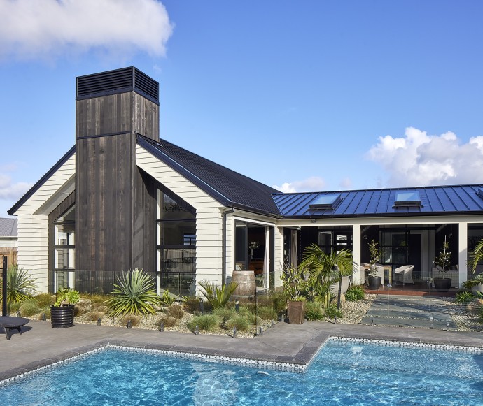 Дом владельцев строительной компании Терены и Тони Андерсонов в пригороде Окленда, Новая Зеландия