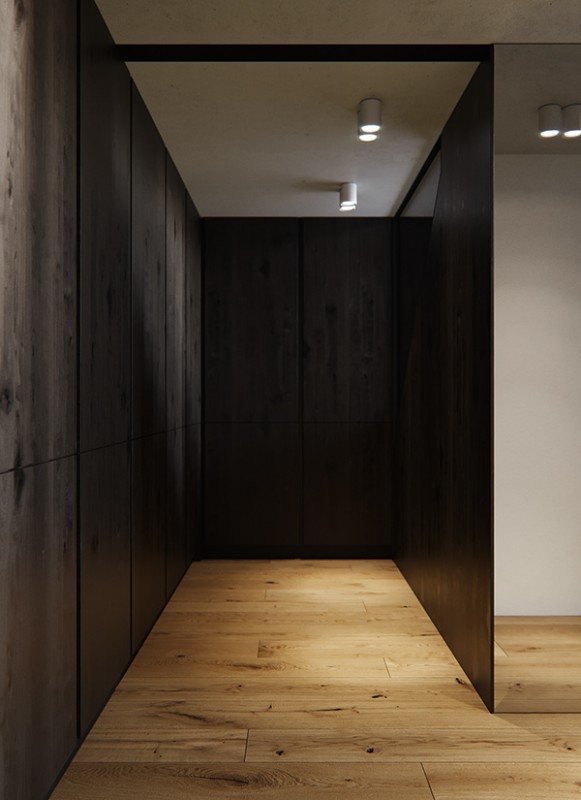 Двухуровневая квартира в индустриальном стиле