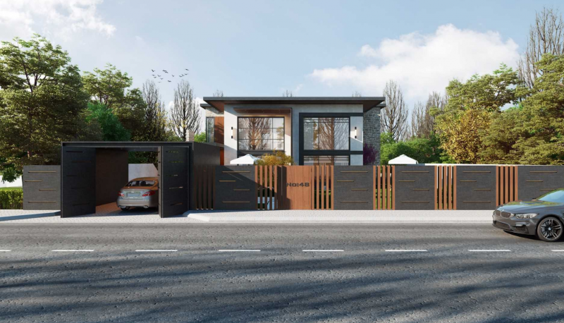 Экстерьер загородного дома