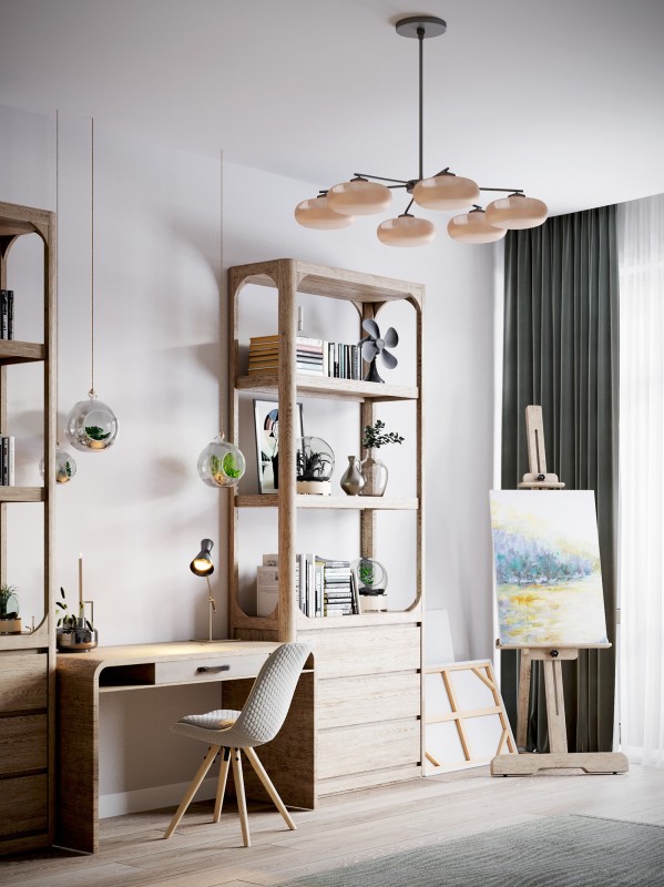 Просторные апартаменты, оформленные в пастельных тонах