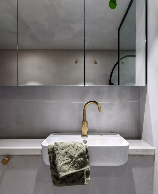 Интерьер стильного лофта с эстетикой брутализма