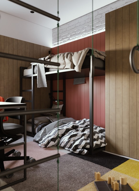 Компактная квартира для семьи с детьми