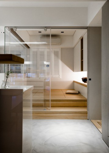 Многофункциональный интерьер апартаментов в Тайбэе