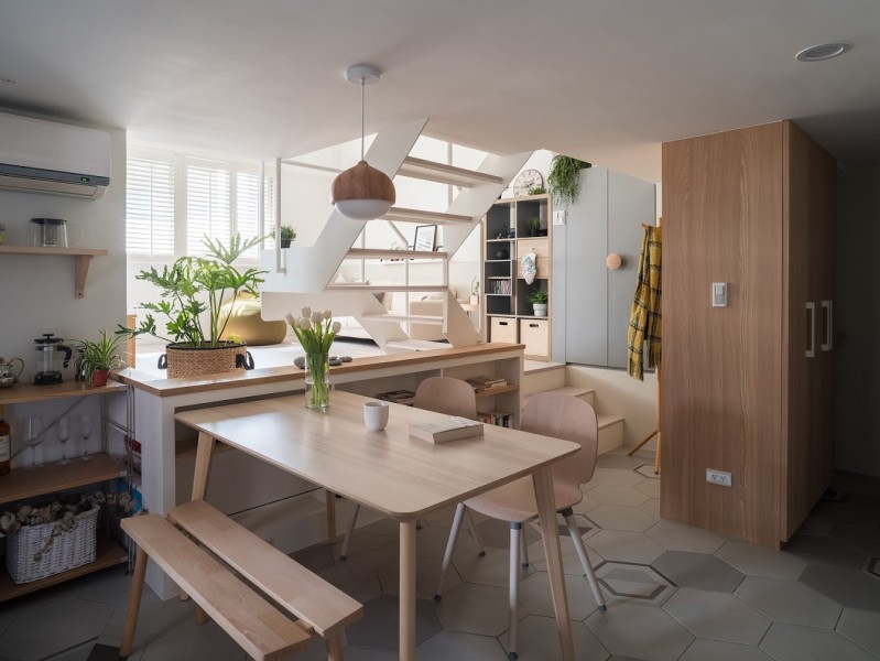 Многоуровневый лофт в Тайбэе