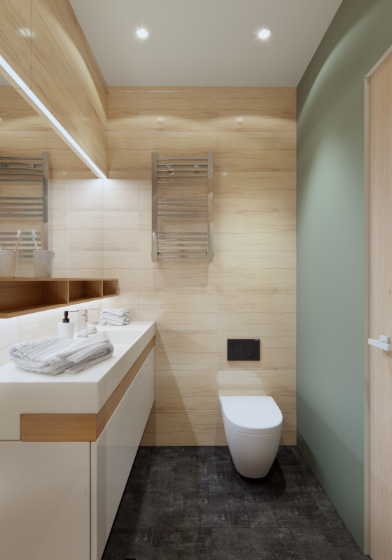 Апартаменты, оформленные в пастельных тонах