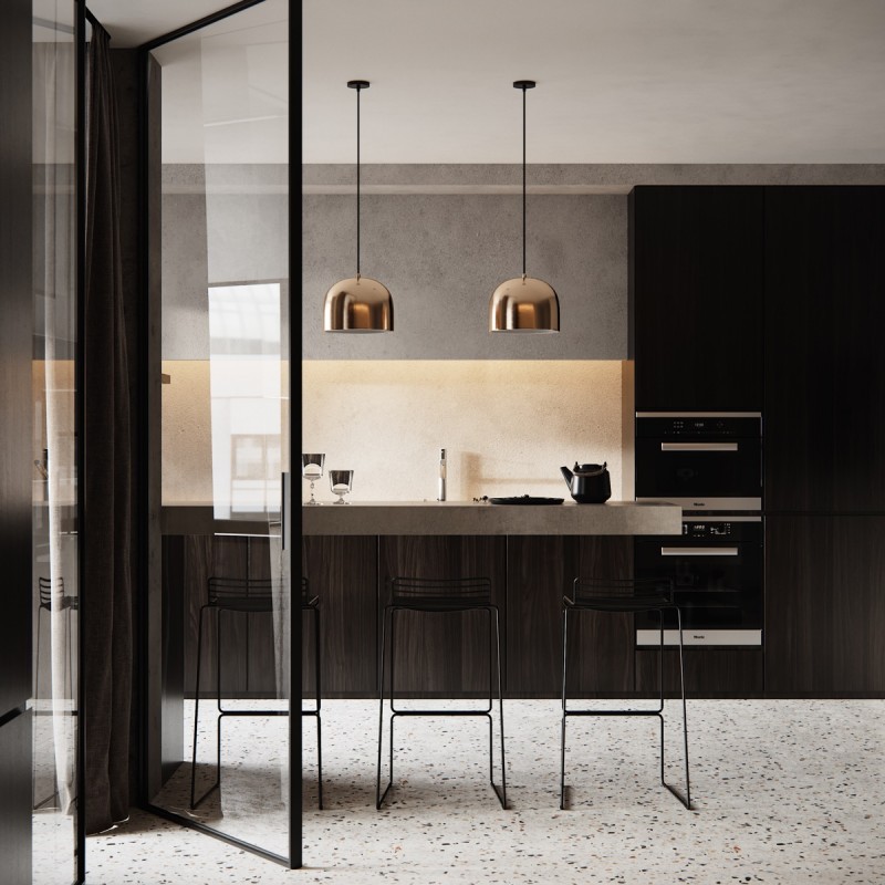 Апартаменты в индустриальном стиле