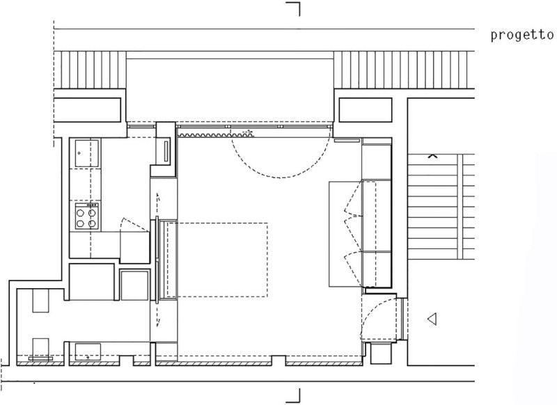 Интерьер миланской квартиры площадью 28 кв.м. Интерьер миланской квартиры площадью 28 кв.м.