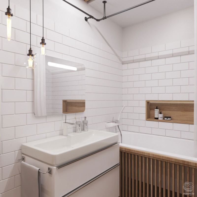 Небольшая квартира с открытой планировкой в серо-желтых тонах Небольшая квартира с открытой планировкой в серо-желтых тонах