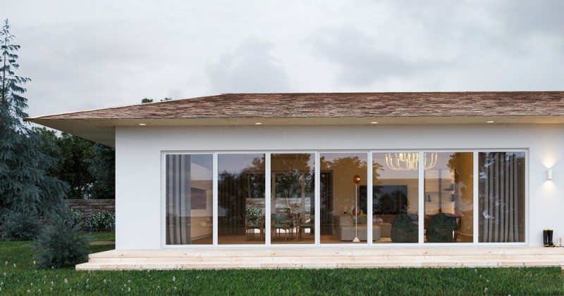 Со вкусом оформленный загородный дом