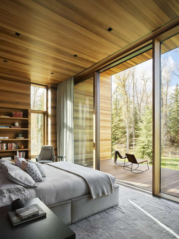 Современный дом, расположенный в Джексоне, штат Вайоминг