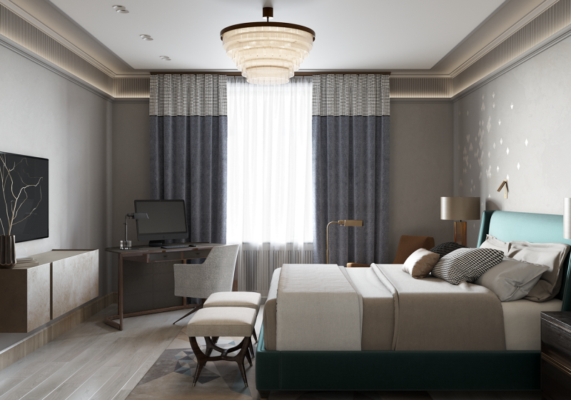 Квартира, оформленная в приглушенных тонах