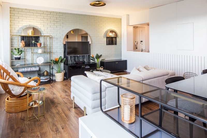 Легкий свежий интерьер апартаментов в Стамбуле