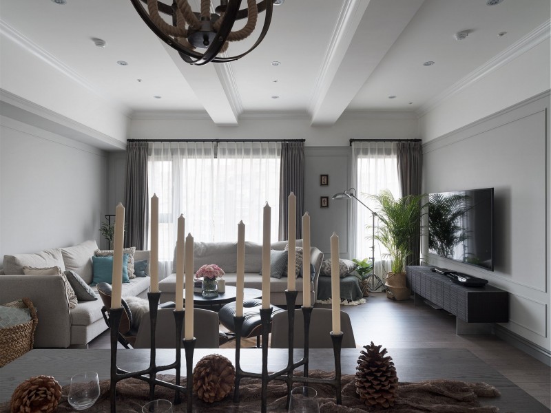 Приятные пастельные оттенки в интерьере квартиры в Тайбэе