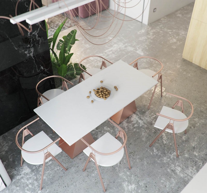 Простая, но элегантная атмосфера с элементами роскоши