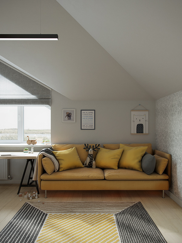 Просторный светлый коттедж