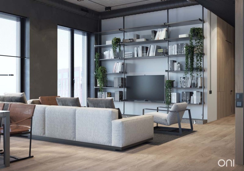 Интерьер квартиры в индустриальном стиле Интерьер квартиры в индустриальном стиле