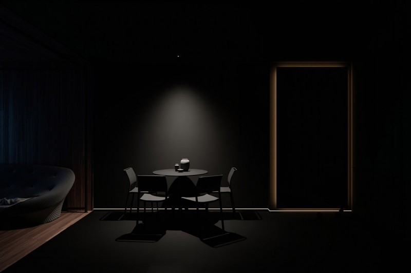 Интерьер в темных тонах Интерьер в темных тонах