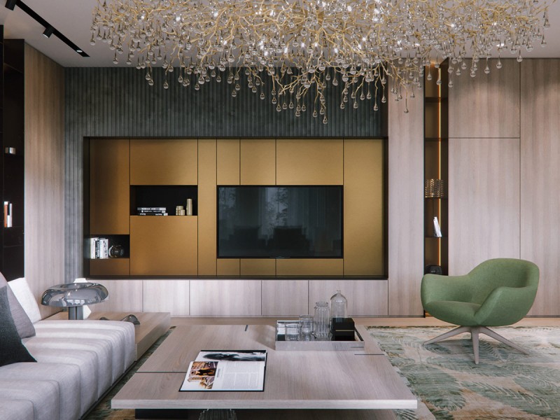 Современный загородный дом с бассейном и спа Современный загородный дом с бассейном и спа