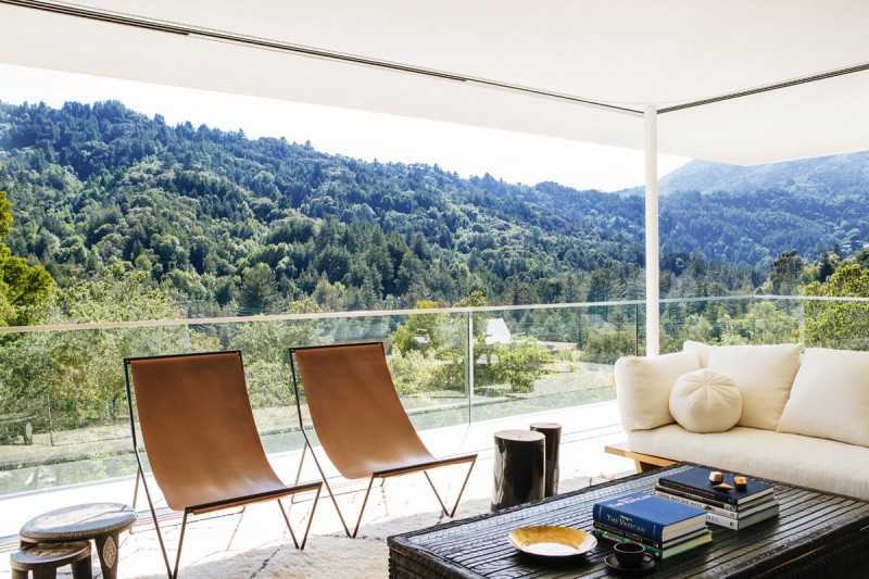 Дом на склоне холма в Ларкспуре, Калифорния