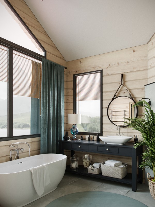 Интерьер деревянного дома