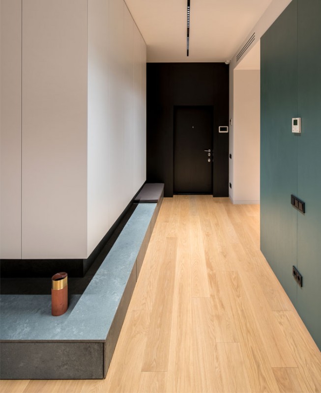 Минималистичный интерьер квартиры для семьи с маленькой дочкой