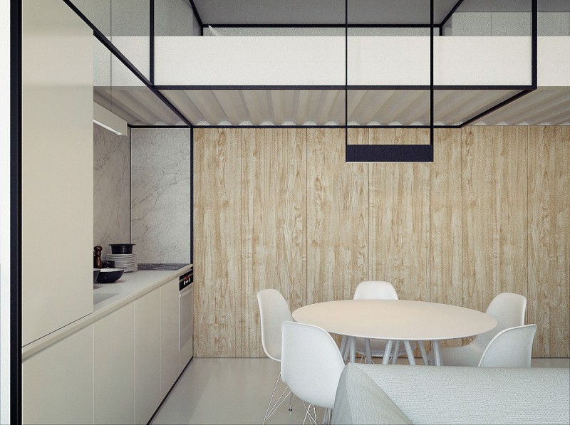 Современные и функциональные двухуровневые апартаменты в Кракове