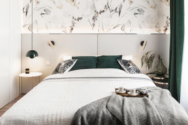 Светлый интерьер с сине-зелеными акцентами Светлый интерьер с сине-зелеными акцентами