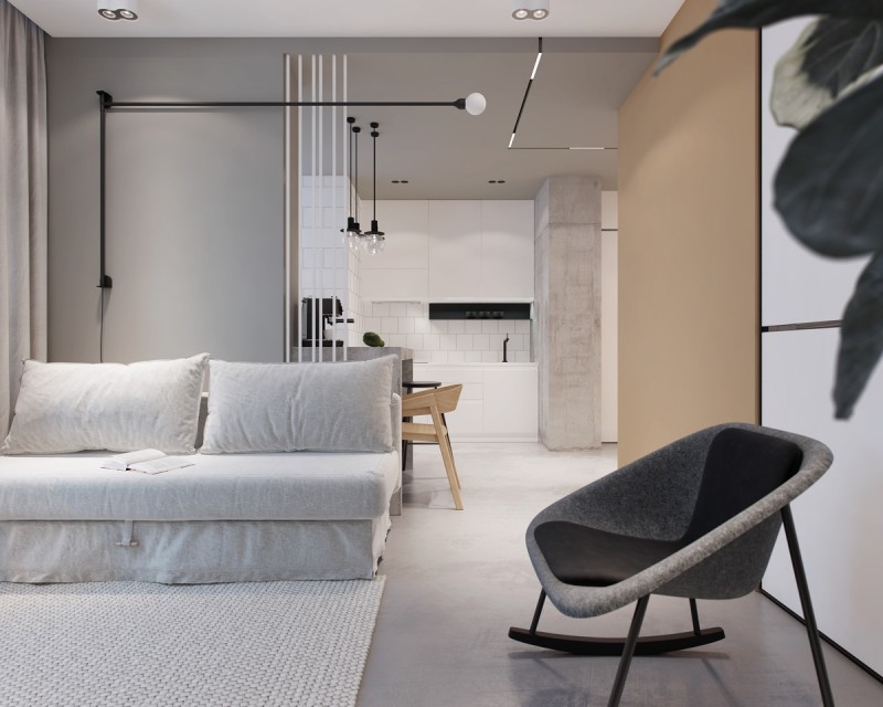 Апартаменты площадью 38 кв.м. в Киеве