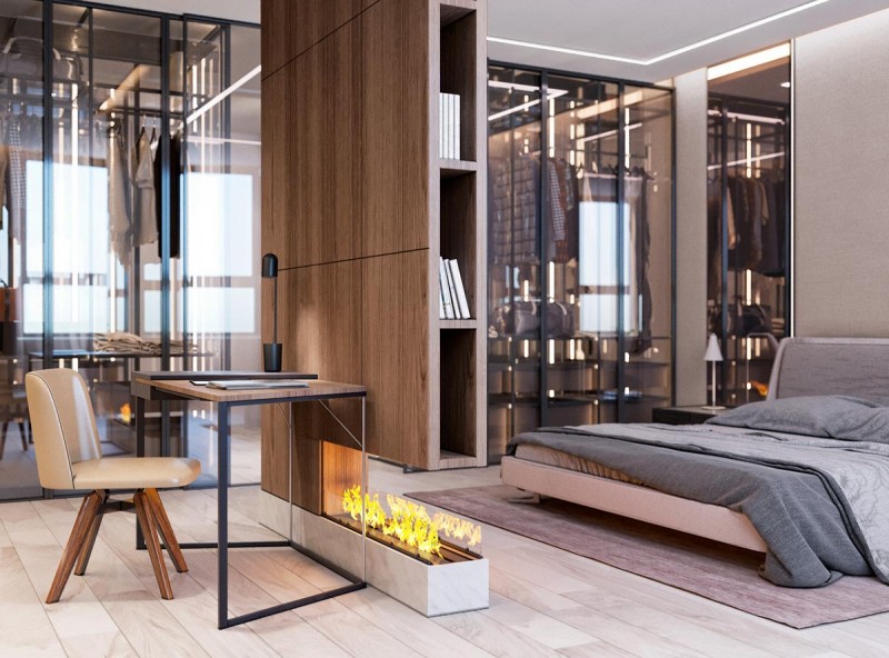 Дизайн интерьера с использованием мрамора и дерева Дизайн интерьера с использованием мрамора и дерева