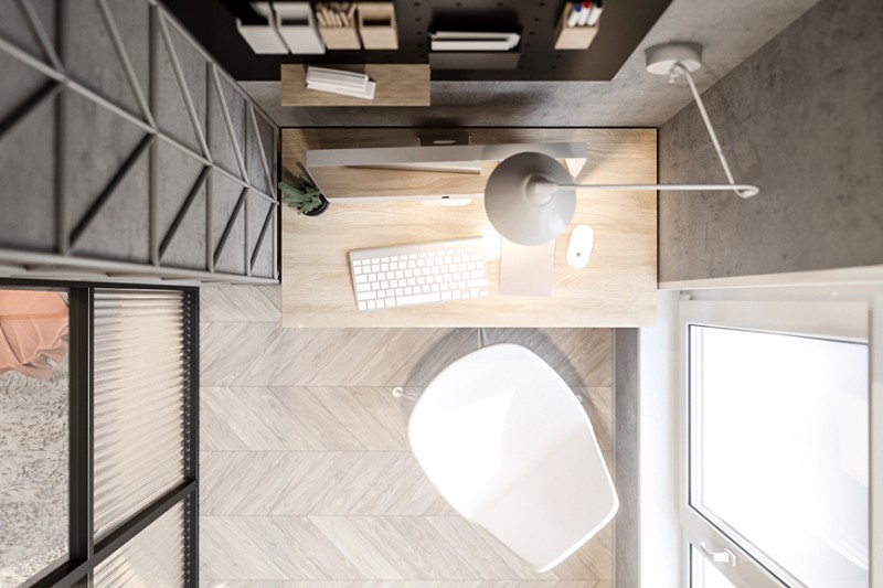 Дизайн квартиры, спроектированной для молодой девушки