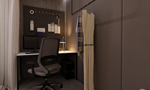 Ослепительные неоновые цвета в интерьере небольшой квартиры