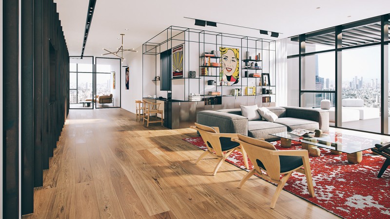 Пентхаус в стиле "поп-арт"