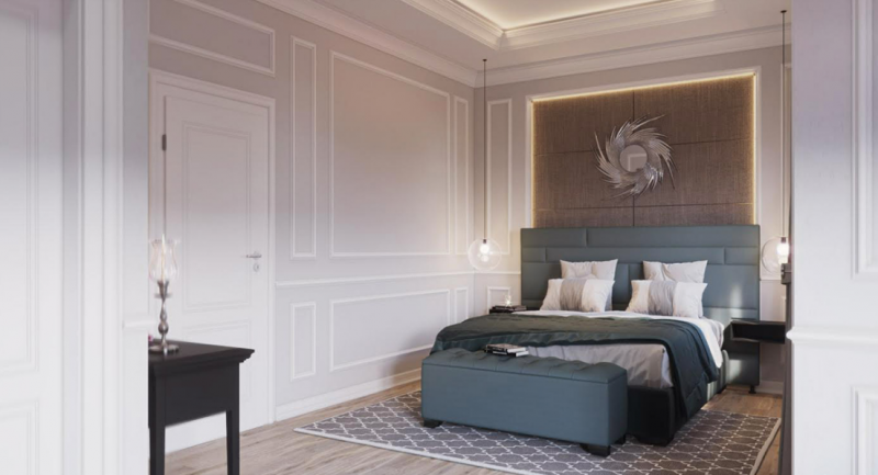 Проект апартаментов в неоклассическом стиле