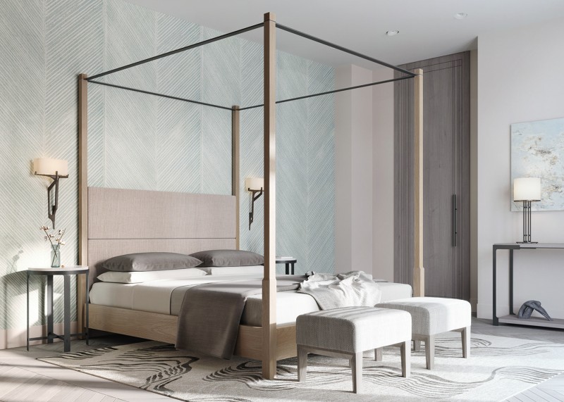 Просторные апартаменты, оформленные в пастельных тонах