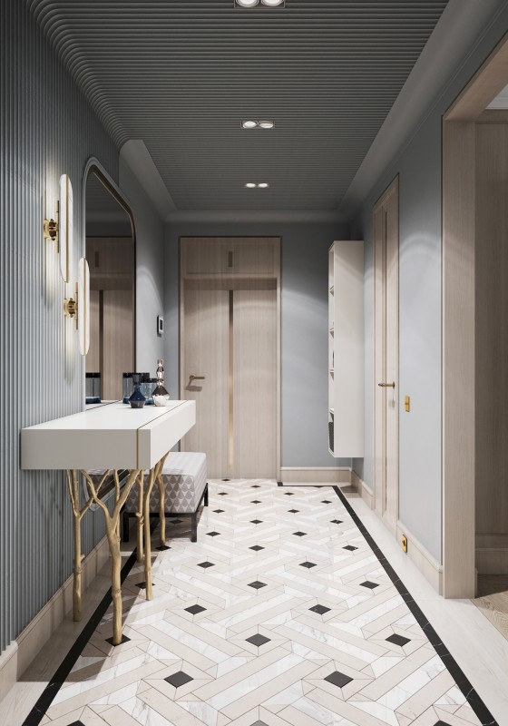 Квартира, оформленная в приглушенных тонах