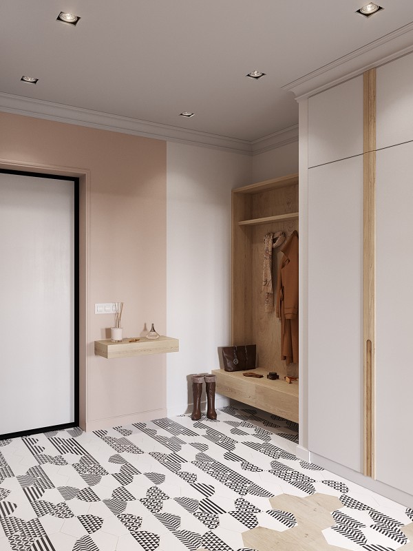 Современная квартира в приятной цветовой гамме с ноткой скандинавского настроения