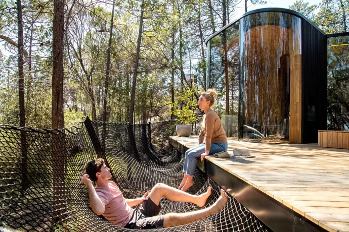 Отель Freycinet Lodge, расположенный в Национальном парке Фрейсине, Австралия Отель Freycinet Lodge, расположенный в Национальном парке Фрейсине, Австралия