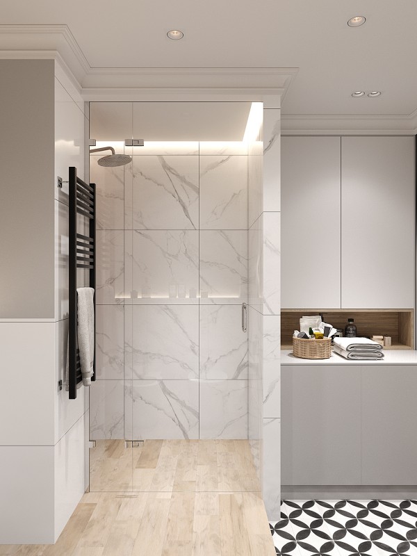 Современная квартира в приятной цветовой гамме с ноткой скандинавского настроения