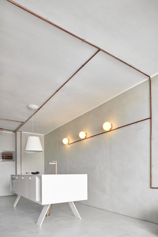 Компактные минималистичные апартаменты в Барселоне