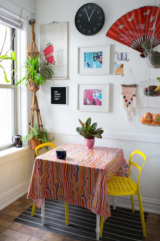 Красочный интерьер квартиры в Чикаго Красочный интерьер квартиры в Чикаго