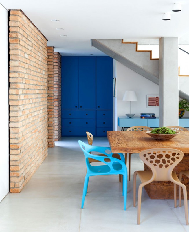 Красочный интерьер с этническими мотивами в бразильских апартаментах Красочный интерьер с этническими мотивами в бразильских апартаментах